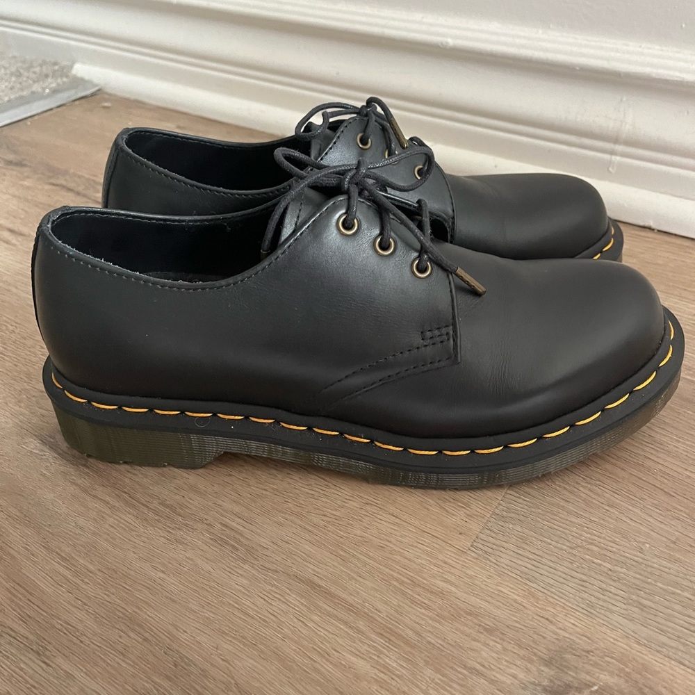 Doc Martens Black Leather Oxford Shoes